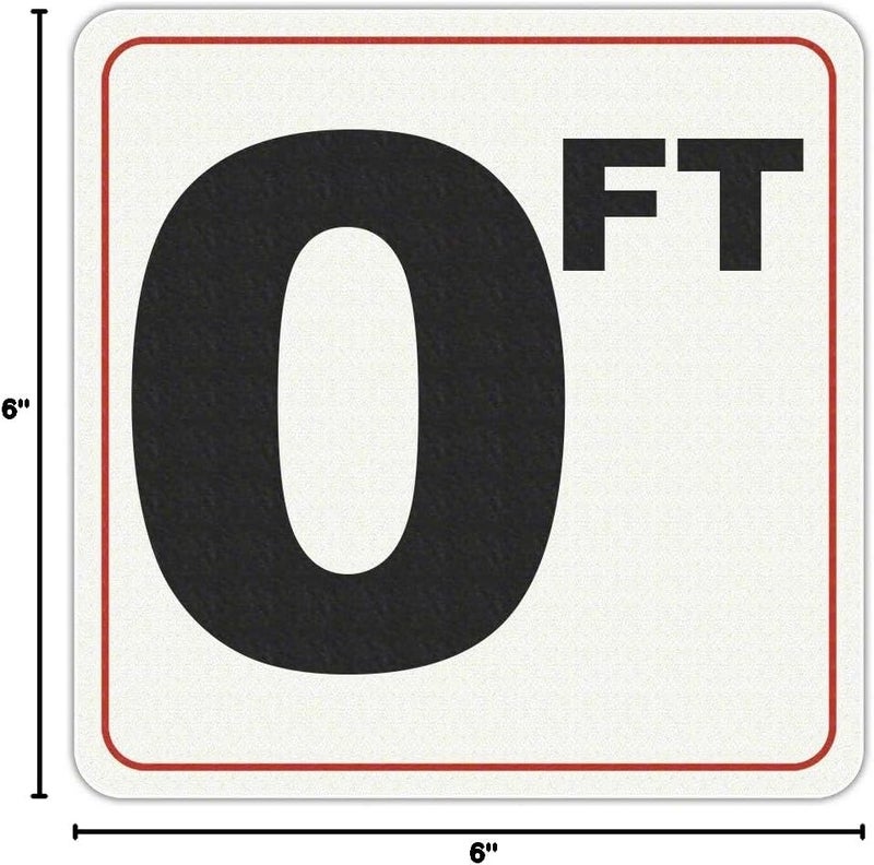 Aquatic Technology Adhesive Pool Depth Markers for Pool and Spas (0 FT, FT Feet) - Image 3